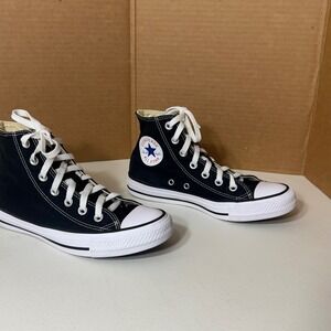 Converse Chuck Taylor All Star High top Black Canvas Unisex Shoes W6.5 M 4.6